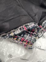 Chanel 24k Haute Couture Handmade Collection/Rainbow Jacquard Coarse Knitted Vneck Coat for Women. 100 silk camellia lining - Image 18