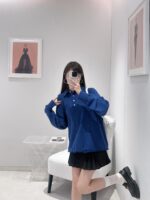 miumiu  Zhang Yuanying's Same Style2024 Summer New Style "Korean Academy" Casual Letter Collar Zipper Sleeveless Vest Aline Dress for Women - Image 13