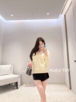 DIOR 24 Autumn/Winter New Collection Australian Plush Towel Ring Wool  Head jacquard zipper design, lapel design, diamond grid knitted sweater for women - Image 22