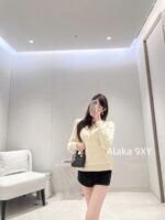 DIOR 24 Autumn/Winter New Collection Australian Plush Towel Ring Wool  Head jacquard zipper design, lapel design, diamond grid knitted sweater for women - Image 24