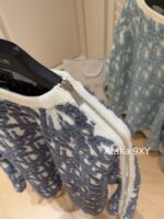 DIOR Jielun same gift box packaging   High Quality  2024 Autumn/Winter New Collection: Heavy duty Jacquard Letter Logo Design with Zipper Cuffs, Wool Hooded Sweater, Loose fit, Unisex - Image 11