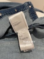 CHANEL  24k Early Autumn New Collection Heavy Industry Enzyme Washed Small Short Round Neck Cowboy Jacket for Women/High Waist Bellbottom Pants for Women Super Skilled and Stylish Pants - Image 4