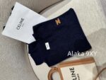 CELINE's self reserved twocolor24 autumn/winter new collection universal super comfortablecashmere pullover base sweater for women. Soft and smooth, skin friendly without pricking - Image 21