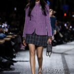 CHANEL24k haute couture workshop seriestaro purple semi high neck imported coarse woolen fabric with 100 camellia silk lining