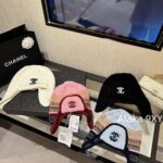 2024N Coco neige Ski Collection/Jacquard Letter Logo Lei Feng Hat/Knitted Cold Hat Available in Four Colors Heavy duty Wool Material