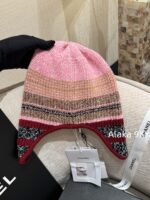 2024N Coco neige Ski Collection/Jacquard Letter Logo Lei Feng Hat/Knitted Cold Hat Available in Four Colors Heavy duty Wool Material - Image 11
