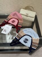 2024N Coco neige Ski Collection/Jacquard Letter Logo Lei Feng Hat/Knitted Cold Hat Available in Four Colors Heavy duty Wool Material - Image 13