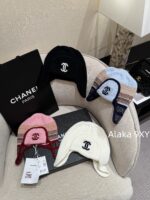 2024N Coco neige Ski Collection/Jacquard Letter Logo Lei Feng Hat/Knitted Cold Hat Available in Four Colors Heavy duty Wool Material - Image 17