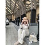 BURBERRY winter limited edition socialite outfit   24 new classic plaid cuffs original custom splicing 100 sheep wool knitted cardigan for women. - Image 8