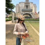 BURBERRY winter limited edition socialite outfit   24 new classic plaid cuffs original custom splicing 100 sheep wool knitted cardigan for women. - Image 10
