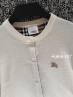 BURBERRY winter limited edition socialite outfit   24 new classic plaid cuffs original custom splicing 100 sheep wool knitted cardigan for women. - Image 20
