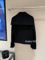 CHANEL  24k Autumn/Winter New Collection  Women's Fashion Knitted Coarse Hemp Lapel Handmade Edge Short Suit Coat. 100 silk lining - Image 3