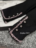 CHANEL  24k Autumn/Winter New Collection  Women's Fashion Knitted Coarse Hemp Lapel Handmade Edge Short Suit Coat. 100 silk lining - Image 15