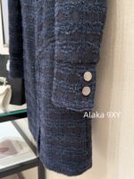 CHANEL's "French Retro Dressing" 2024k Autumn New Mid length Skirt, Elegant Style, Coarse Hemp Pocket Zipper Design Coat for Women. 100 silk lining - Image 16