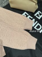 FENDI  24FW classic letter logo autumn and winter flower double "F" knitted cardigan imported whole piece mink fur grass jacket women's short jacket. Available in three colors - Image 16