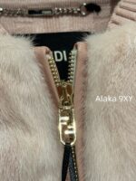 FENDI  24FW classic letter logo autumn and winter flower double "F" knitted cardigan imported whole piece mink fur grass jacket women's short jacket. Available in three colors - Image 18
