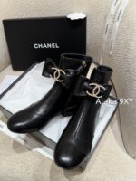 CHANEL  24K Autumn/Winter Fashion Collection  Heavy Industry Diamond Bow Large Logo Design for Women with Thick Heels and Short Boots. Imported velvet  Leather lining - Image 22
