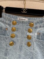 CHANEL   24n Autumn/Winter New Ski Collection/Heavy Industry Full Jacquard Logo Flip Collar Cashmere Diamond Button Knitted Cardigan Sweater for Women. - Image 3