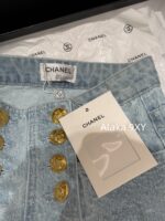 CHANEL   24n Autumn/Winter New Ski Collection/Heavy Industry Full Jacquard Logo Flip Collar Cashmere Diamond Button Knitted Cardigan Sweater for Women. - Image 7