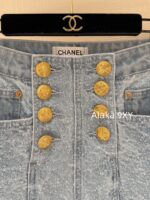 CHANEL   24n Autumn/Winter New Ski Collection/Heavy Industry Full Jacquard Logo Flip Collar Cashmere Diamond Button Knitted Cardigan Sweater for Women. - Image 16