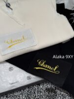 CHANEL   2024 Autumn/Winter New Collection Signature Letter Logo Wool Sleeveless Lace Knitted Tank Top for Women. Available in black and white - Image 7