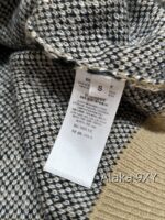 BURBERRY "American College Style" 2024 Autumn and Winter New Collection Bu  Style Classic Grid Badge 100 Wool Material Cardigan Sweater Lazy Knitted Coat for Women - Image 15