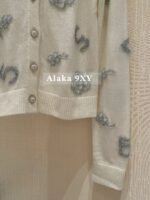 Chanel's wealthy heiress's early autumn outfit24a new pure handmade embroidery patchwork round neck pullover wool knitted sweater/cardigan jacket for women. Cardigan - Image 11