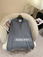GUCCI  2024 High Version New Vneck Sweater with Versatile Color Matching without Losing Classic Aging and Fashionable Slimming Appearance - Image 6