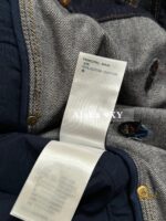 LOUIS VUITTON  2024SS Early Autumn New CollectionHeavy Industry Clover Embroidered Logo Collar Denim Shirt Jacket/Couple's Loose fit