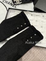 CHANEL Wang Yibo Same Style 24 Advanced Handicraft Workshop Series  Early autumn new imported coarse woolen four pocket round neck woven jacket with 100 silk printed lining - Image 27