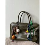 MIUMIU "American Retro Girl Style"  Self retained Zhang Yuanying's 2024 SS fashion collection canvas briefcase  Japanese limited edition canvas denim fabric canvas style - Image 18
