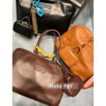 MIUMIU "American Retro Girl Style"  Self retained Zhang Yuanying's 2024 SS fashion collection canvas briefcase  Japanese limited edition canvas denim fabric canvas style - Image 27