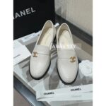Chanel  2024a Early Autumn New CollectionMetal Logo Le Fu Shoes/Single Shoes Small Leather Shoes Female Original Mold Three Color Options - Image 3