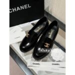 Chanel  2024a Early Autumn New CollectionMetal Logo Le Fu Shoes/Single Shoes Small Leather Shoes Female Original Mold Three Color Options