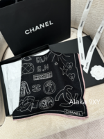 CHANEL High end Quality 24 New Models  A musthave for wealthy and beautiful socialites/celebrities in airconditioned rooms with silk shawls for women. Cashmere 70  30 real silk - Image 3