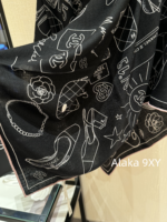 CHANEL High end Quality 24 New Models  A musthave for wealthy and beautiful socialites/celebrities in airconditioned rooms with silk shawls for women. Cashmere 70  30 real silk - Image 4