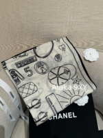 CHANEL High end Quality 24 New Models  A musthave for wealthy and beautiful socialites/celebrities in airconditioned rooms with silk shawls for women. Cashmere 70  30 real silk - Image 12