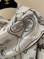 CHANEL High end Quality 24 New Models  A musthave for wealthy and beautiful socialites/celebrities in airconditioned rooms with silk shawls for women. Cashmere 70  30 real silk - Image 21