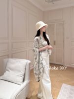 CHANEL High end Quality 24 New Models  A musthave for wealthy and beautiful socialites/celebrities in airconditioned rooms with silk shawls for women. Cashmere 70  30 real silk - Image 26