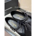 Chanel  24c Spring/Summer New Collection  Double Straight Line Pearl Buckle Pearl Pink Mary Jane Single Shoes. Customized pearl sheepskin - Image 3