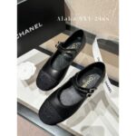Chanel  24c Spring/Summer New Collection  Double Straight Line Pearl Buckle Pearl Pink Mary Jane Single Shoes. Customized pearl sheepskin - Image 7