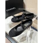 Chanel  24c Spring/Summer New Collection  Double Straight Line Pearl Buckle Pearl Pink Mary Jane Single Shoes. Customized pearl sheepskin - Image 8