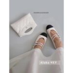 Chanel  24c Spring/Summer New Collection  Double Straight Line Pearl Buckle Pearl Pink Mary Jane Single Shoes. Customized pearl sheepskin - Image 9