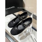 Chanel  24c Spring/Summer New Collection  Double Straight Line Pearl Buckle Pearl Pink Mary Jane Single Shoes. Customized pearl sheepskin - Image 15