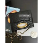 CHANEL "King of Beauty with a Size of 24"  Required deposit  Black Gold Banquet Bag/Handbag Yuan Factory Hardware Leather Gift Box Packaging - Image 8