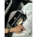 CHANEL "King of Beauty with a Size of 24"  Required deposit  Black Gold Banquet Bag/Handbag Yuan Factory Hardware Leather Gift Box Packaging - Image 15