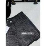 Chanel  New Collection for Spring and Summer of 2024Heavy Industry Wash Enzyme Denim Waffle Printed High Waist Shorts/Wide Leg Pants Women's Pants - Image 15