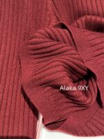 MIUMIU "American College Style Dressing"  Color blocked lapel long sleeved polo collar wine red autumn and winter new style versatile and highend pleated skirt skirt - Image 11