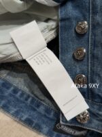 Chrome hearts trendy street fashion sense  24 gram Luo yellow cross patchwork high waisted jeans for women's autumn and winter new wide leg pants - Image 15