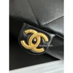 CHANEL  5c Early Spring New Collection  Metal Chain logo Drawstring design double chain shopping bag/lucky bag shoulder bag - Image 6